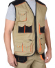 Жилет "МАНХЕТТЕН" песочный с оранжевым и черным (ЧЗ)