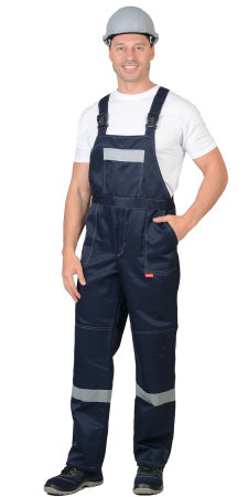 Костюм "ЛЕГИОНЕР" куртка, полукомбинезон синий с серым и СОП 50мм